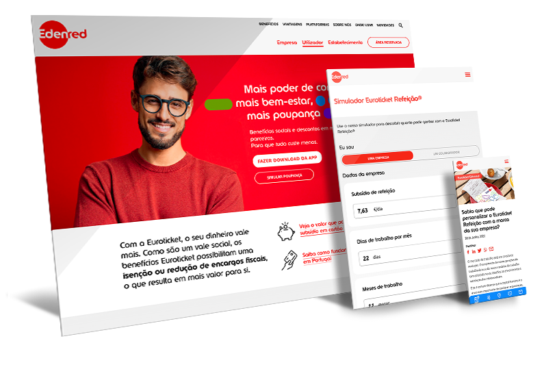 Novo website Edenred Portugal