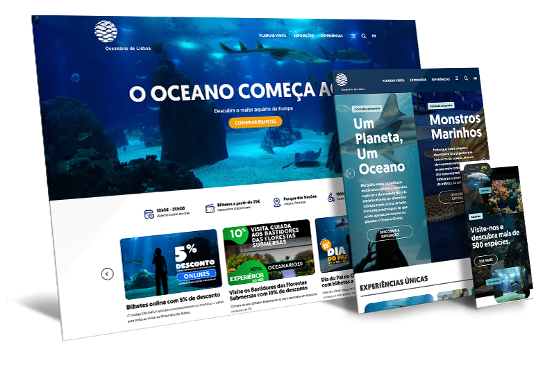 Site Ocean&aacute;rio de Lisboa