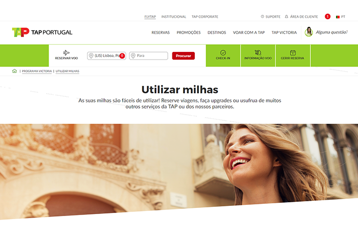 Programa de Fidelização - Utilização Milhas
