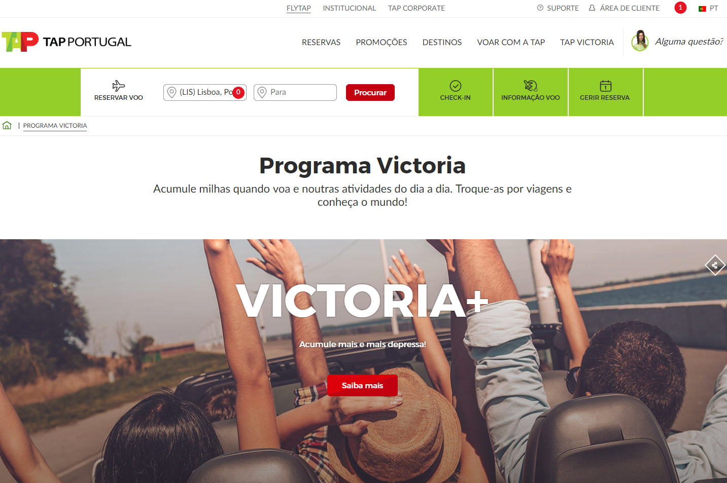 Programa de Fidelização TAP Victoria